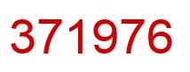 Number 371976 red image
