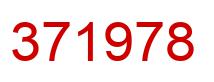 Number 371978 red image