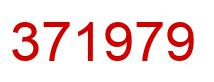 Number 371979 red image