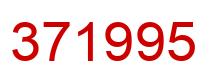 Número 371995 imagen rojo