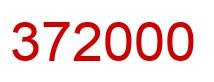 Number 372000 red image