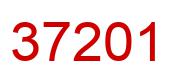 Number 37201 red image