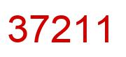 Number 37211 red image