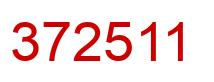 Número 372511 imagen rojo
