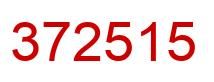 Número 372515 imagen rojo