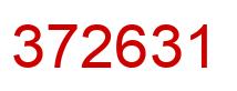 Number 372631 red image