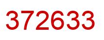 Number 372633 red image