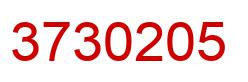 Number 3730205 red image