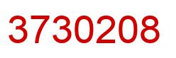 Number 3730208 red image