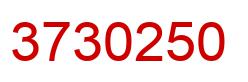 Number 3730250 red image
