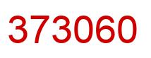 Number 373060 red image