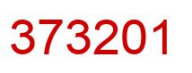 Number 373201 red image