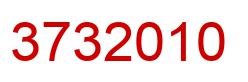 Number 3732010 red image