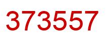 Number 373557 red image