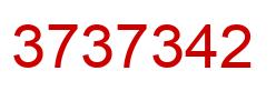 Número 3737342 imagen rojo