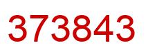 Number 373843 red image