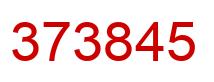 Number 373845 red image