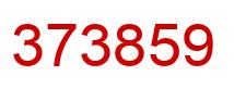 Number 373859 red image