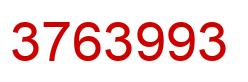 Número 3763993 imagen rojo