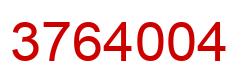 Número 3764004 imagen rojo