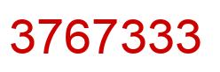 Número 3767333 imagen rojo