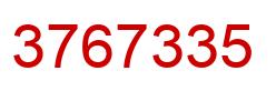 Número 3767335 imagen rojo