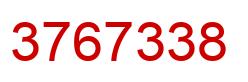 Número 3767338 imagen rojo