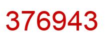 Número 376943 imagen rojo