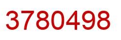Número 3780498 imagen rojo