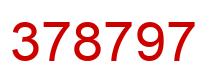 Number 378797 red image