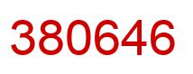 Number 380646 red image