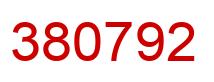 Número 380792 imagen rojo