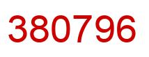 Número 380796 imagen rojo