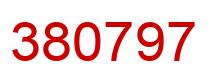 Number 380797 red image