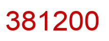 Number 381200 red image