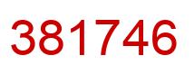 Number 381746 red image