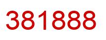 Number 381888 red image