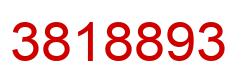 Number 3818893 red image
