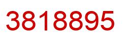 Number 3818895 red image