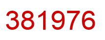 Number 381976 red image