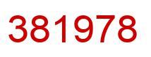 Number 381978 red image
