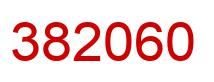 Number 382060 red image