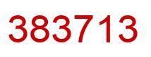 Number 383713 red image