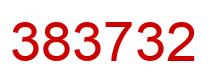 Number 383732 red image