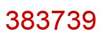 Number 383739 red image