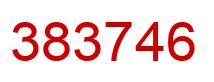 Number 383746 red image