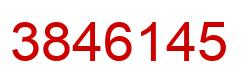 Number 3846145 red image