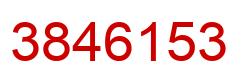 Number 3846153 red image