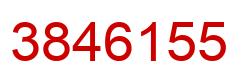 Number 3846155 red image