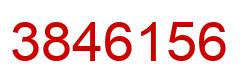 Number 3846156 red image
